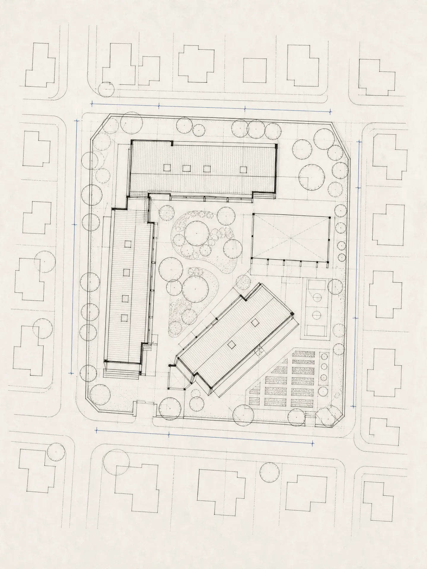 Plan masse du groupe scolaire